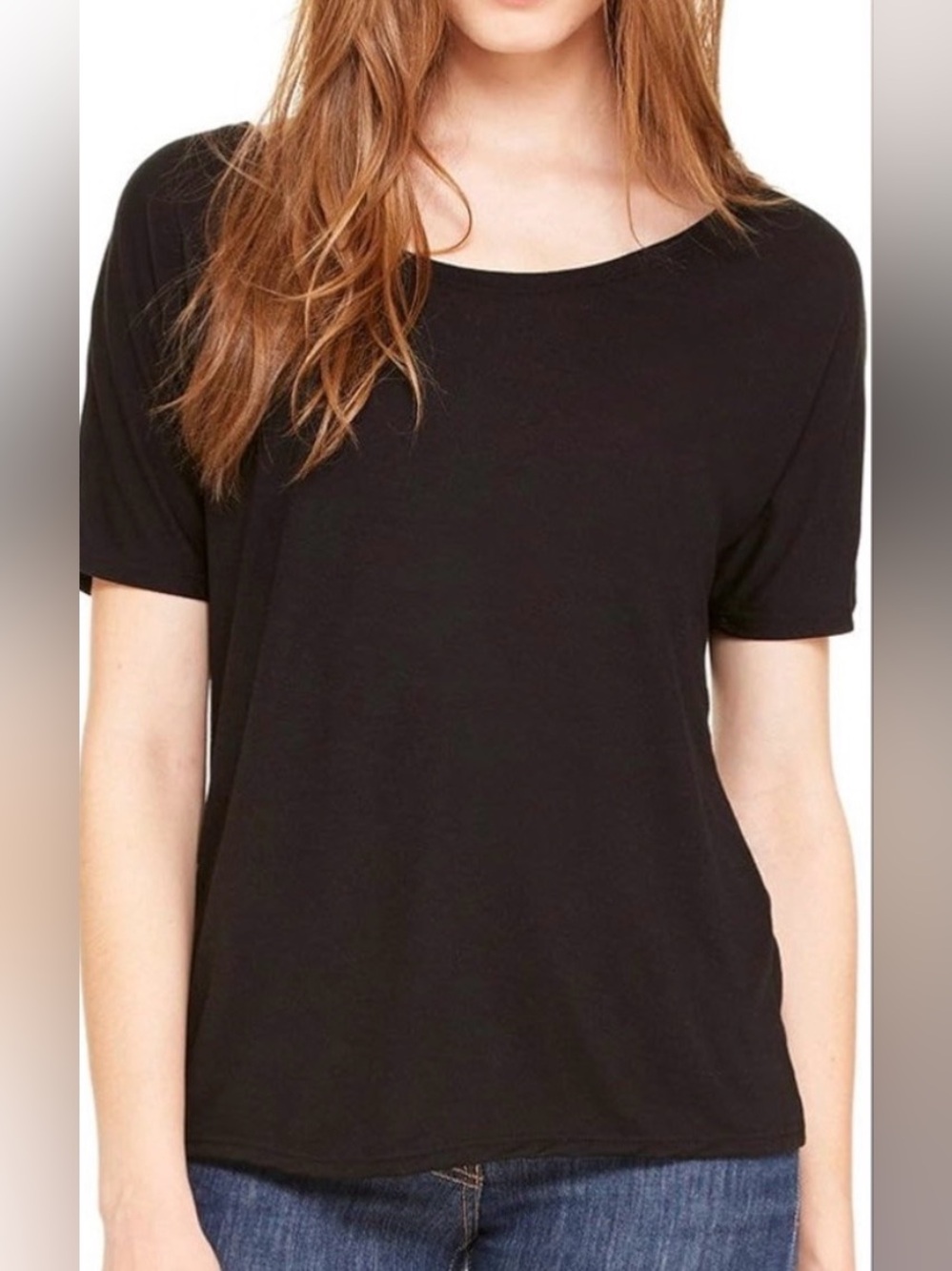 J. Crew Form Knit Black Short Sleeve Boatneck Tee